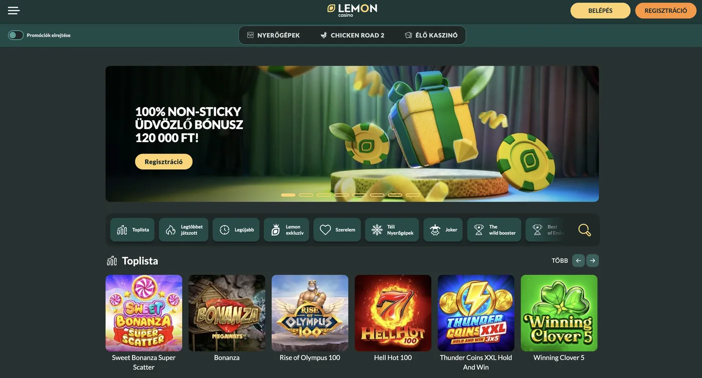 Milyen Lemon casino bonus érhető el új játékosoknak
